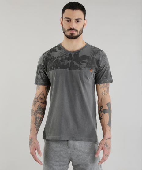 Camiseta-com-Estampa-Floral-Chumbo-8581842-Chumbo_1