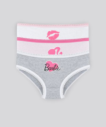 Kit-de-3-Calcinhas-Barbie-Multicor-8622193-Multicor_1 Kit-de-3-Calcinhas-Barbie-Multicor-8622193-Multicor_1