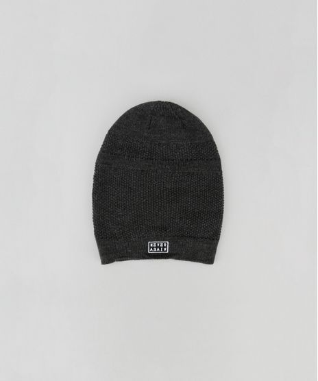 Gorro-em-Trico--Never-Again--Chumbo-8482185-Chumbo_1