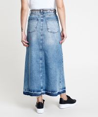 Saia-Jeans-Feminina-Longa-com-Fenda-Barra-Desfiada-com-Cinto-Azul-Medio-9889644-Azul_Medio_2