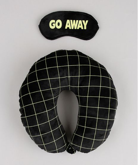 Kit-de-Apoio-de-Pescoco-Estampado-Xadrez---Tapa-Olho--Go-Away--Preto-9899810-Preto_1