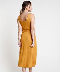 Vestido-Feminino-Midi-com-e-Cordao-Alca-Media--Mostarda-9874610-Mostarda_2