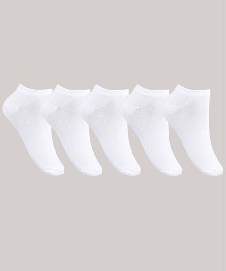 Kit-de-5-Meias-Infantis-Soquetes-Branco-8312847-Branco_1