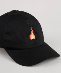 Bone-Masculino-Aba-Curva-Fogo-Preto-9919691-Preto_3