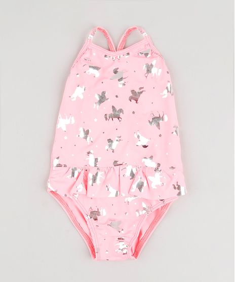 Maio-Infantil-Estampado-de-Unicornio-Metalizado-com-Babado-Protecao-UV50--Rosa-Neon-9804919-Rosa_Neon_1
