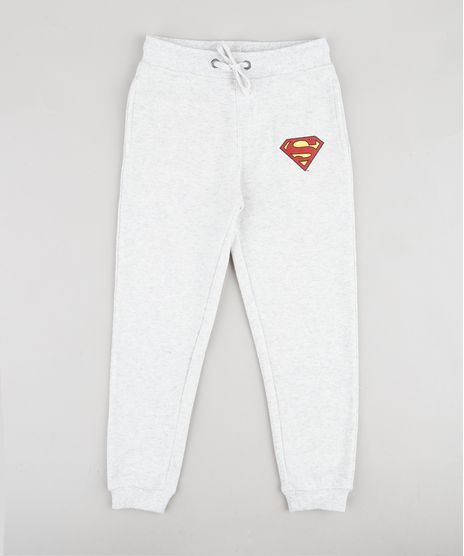 Calca-Infantil-Super-Homem-em-Moletom-Cinza-Mescla-Claro-9790059-Cinza_Mescla_Claro_1