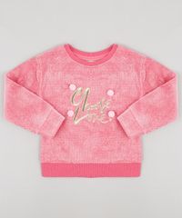 Sueter-Infantil-em-Trico-Chenille-com-Bordado-e-Pompom-Rosa-Escuro-9806579-Rosa_Escuro_1 Sueter-Infantil-em-Trico-Chenille-com-Bordado-e-Pompom-Rosa-Escuro-9806579-Rosa_Escuro_1