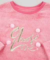 Sueter-Infantil-em-Trico-Chenille-com-Bordado-e-Pompom-Rosa-Escuro-9806579-Rosa_Escuro_3 Sueter-Infantil-em-Trico-Chenille-com-Bordado-e-Pompom-Rosa-Escuro-9806579-Rosa_Escuro_3