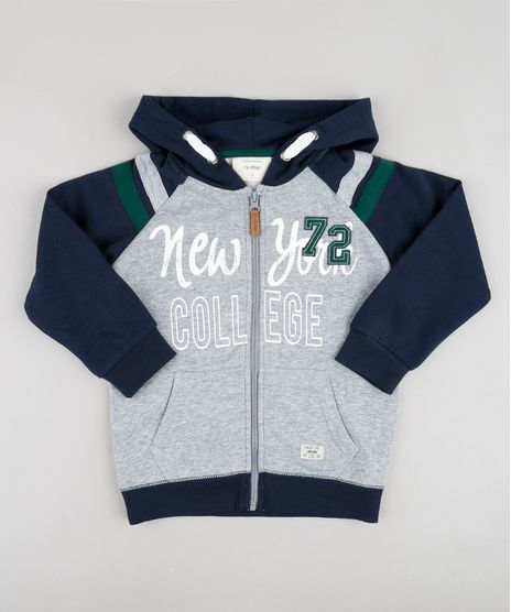 Blusao-Infantil-em-Moletom--New-York--Raglan-com-Capuz--Cinza-Mescla-9803173-Cinza_Mescla_1