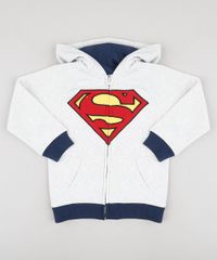 Blusao-Infantil-Super-Homem-em-Moletom-com-Capuz--Cinza-Mescla-Claro-9794020-Cinza_Mescla_Claro_1