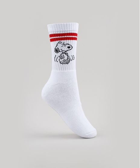 Meia-Masculina-Snoopy-Cano-Alto-Branca-9787855-Branco_1