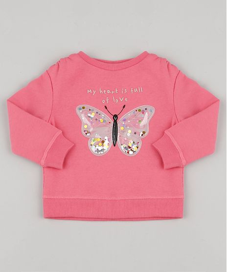 Blusao-Infantil-em-Moletom-Borboleta-com-Paete-Rosa-Escuro-9805410-Rosa_Escuro_1