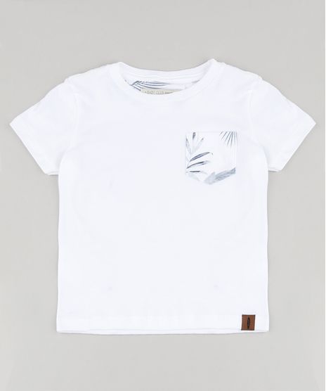 Camiseta-Infantil-com-Bolso-Estampado-de-Folhagem-Manga-Curta-Off-White-9929963-Off_White_1