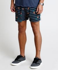 Short-Masculino-Estampado-de-Abacaxi-Listrado-com-Bolso-Preto-9863753-Preto_1