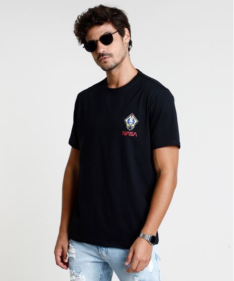 Camiseta-Masculina-Nasa-Manga-Curta-Gola-Careca-Preta-9847680-Preto_1