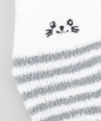 Meia-em-Plush-Listrada--Gatinho--Branca-8491590-Branco_2