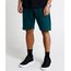 Bermuda-Masculina-Relaxed-Basica-em-Moletom-Verde-Escuro-9868739-Verde_Escuro_1