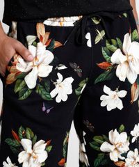 Bermuda-Masculina-Relaxed-em-Moletom-Preta-9891603-Preto_2