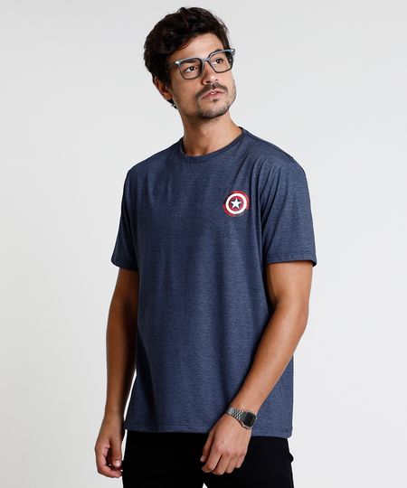 Camiseta-Masculina-Capitao-America-Manga-Curta-Gola-Careca-Azul-Escuro-9847679-Azul_Escuro_1