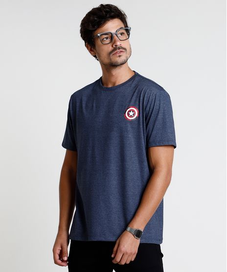 Camiseta-Masculina-Capitao-America-Manga-Curta-Gola-Careca-Azul-Escuro-9847679-Azul_Escuro_1