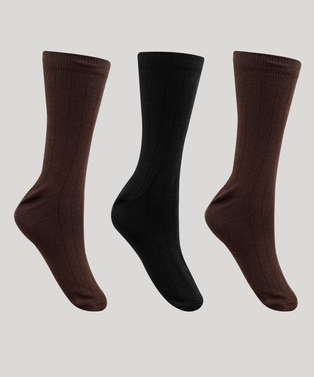 Kit-de-3-Meias-Masculinas-Cano-Alto-Caneladas-Multicor-9127549-Multicor_1