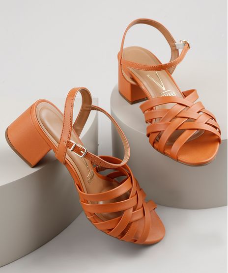Sandalia-Feminina-Vizzano-Salto-Medio-Grosso--Caramelo-9849929-Caramelo_1