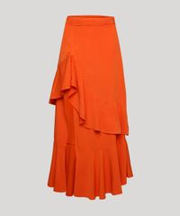 Saia-Feminina-Mindset-Midi-com-Fenda-e-Babado-Laranja-9892578-Laranja_5