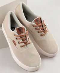 Tenis-Masculino-Ollie-com-Recorte-em-Suede-Bege-Claro-9356005-Bege_Claro_1