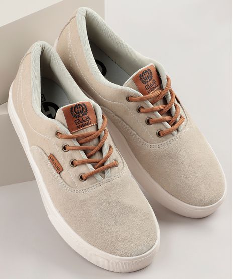 Tenis-Masculino-Ollie-com-Recorte-em-Suede-Bege-Claro-9356005-Bege_Claro_1
