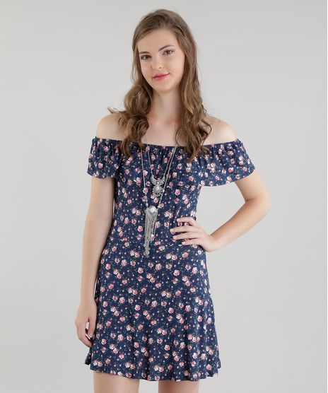 Vestido-Ombro-a-Ombro-Estampado-Floral-Azul-Marinho-8563228-Azul_Marinho_1
