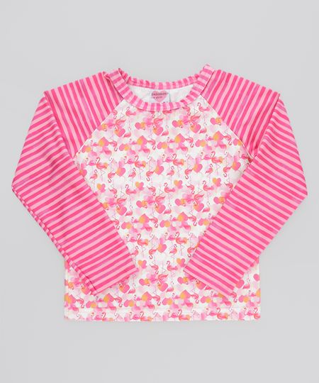 Blusa-Estampada-de-Flamingos-com-Protecao-UV-Rosa-8560716-Rosa_1