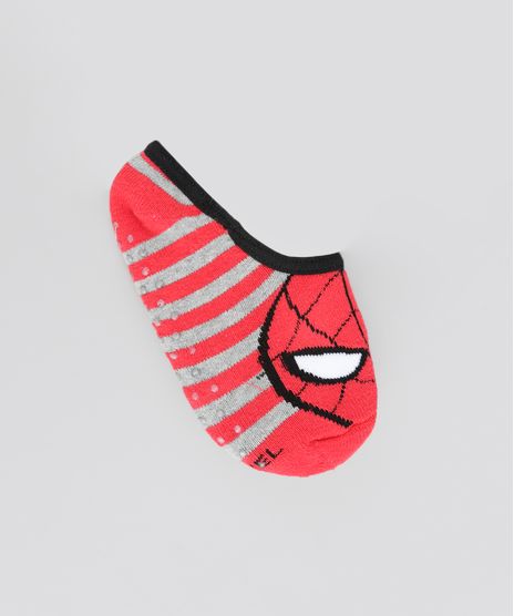 Meia-Sapatilha-Homem-Aranha-Vermelha-8600246-Vermelho_1