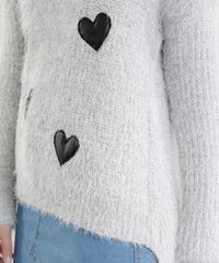 Cardigan-em-Trico-com-Coracoes-Cinza-Mescla-8457120-Cinza_Mescla_4