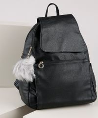 Mochila-Feminina-com-Pompom-Preta-8505200-Preto_2