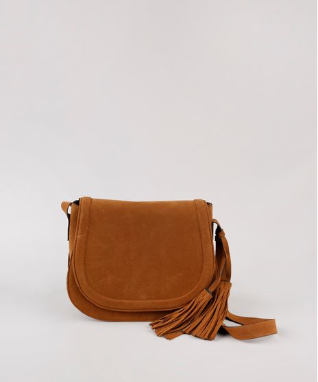 Bolsa-Feminina-Transversal-Media-com-Tassel-Caramelo-8466763-Caramelo_1