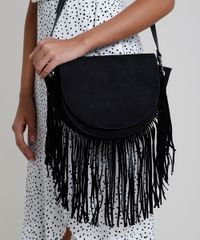 Bolsa-Feminina-Media-em-Suede-com-Franja-Preta-9505301-Preto_3