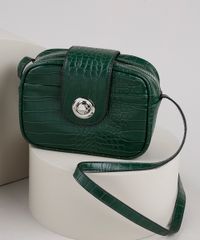 Bolsa-Feminina-Transversal-Pequena-Croco--Verde-Escuro-9505299-Verde_Escuro_2