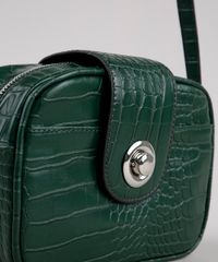 Bolsa-Feminina-Transversal-Pequena-Croco--Verde-Escuro-9505299-Verde_Escuro_6