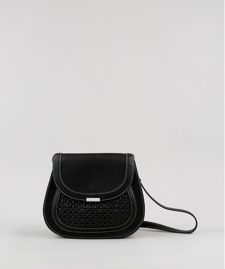 Bolsa-Feminina-Transversal-Media-com-Tresse-Preta-9826416-Preto_1