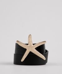 Cinto-Feminino-com-Fivela-de-Estrela-do-Mar-Preto-9858670-Preto_5