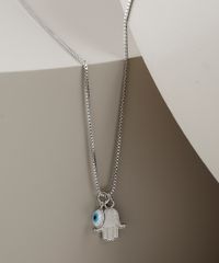 Colar-Feminino-Folheado-com-Pingentes-Mao-De-Fatima-Prateado-9883544-Prateado_2