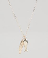 Colar-Feminino-Folheado-com-Pingentes-de-Peixinho-Dourado-9883530-Dourado_1