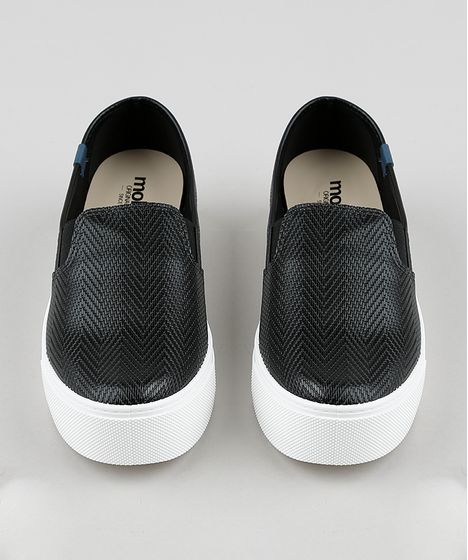 slip on preto moleca