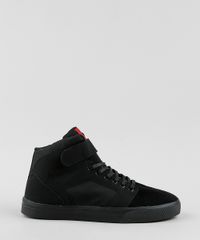 Tenis-Masculino-Ollie-Cano-Alto-com-Respiro-Preto-9536057-Preto_2