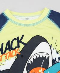 Camiseta-de-Praia-Infantil-Tubarao-Manga-Longa-Protecao-UV50---Verde-9744163-Verde_3
