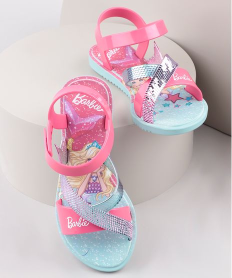 Sandalia-Infantil-Barbie-Iridescente-com-Tiras-Rosa-9912233-Rosa_1