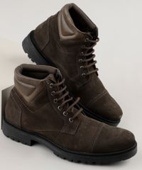 Bota-Coturno-Masculina-Oneself-Cano-Alto-em-Suede-Marrom-Escuro-9905017-Marrom_Escuro_1