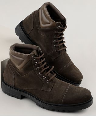 Bota-Coturno-Masculina-Oneself-Cano-Alto-em-Suede-Marrom-Escuro-9905017-Marrom_Escuro_1