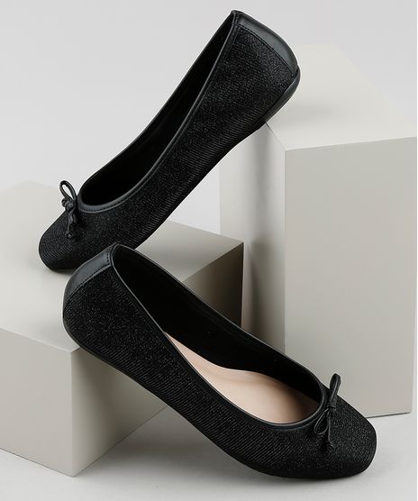 Sapatilha-Feminina-Via-Uno-Bico-Quadrado-com-Lurex-Preta-9837627-Preto_1