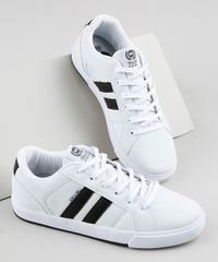 Tenis-Masculino-Ollie-com-Listrado-e-Recorte--Branco-9881247-Branco_1